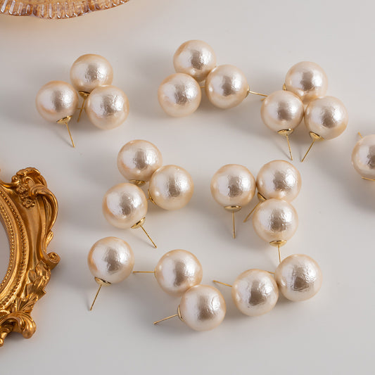 Cotton Pearl Earrings